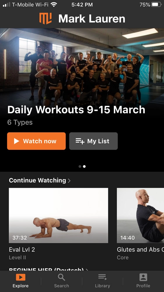 Workout App Mark Lauren On Demand You Are Your Own Gym